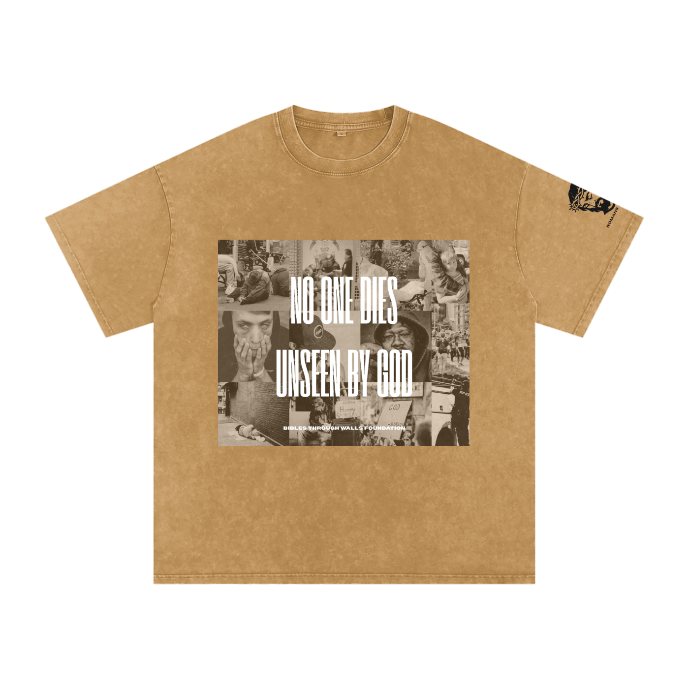 Snow Washed Oversized Cotton T-Shirt