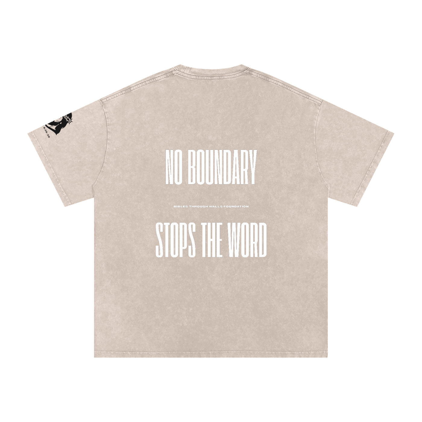 Snow Washed Oversized Cotton T-Shirt